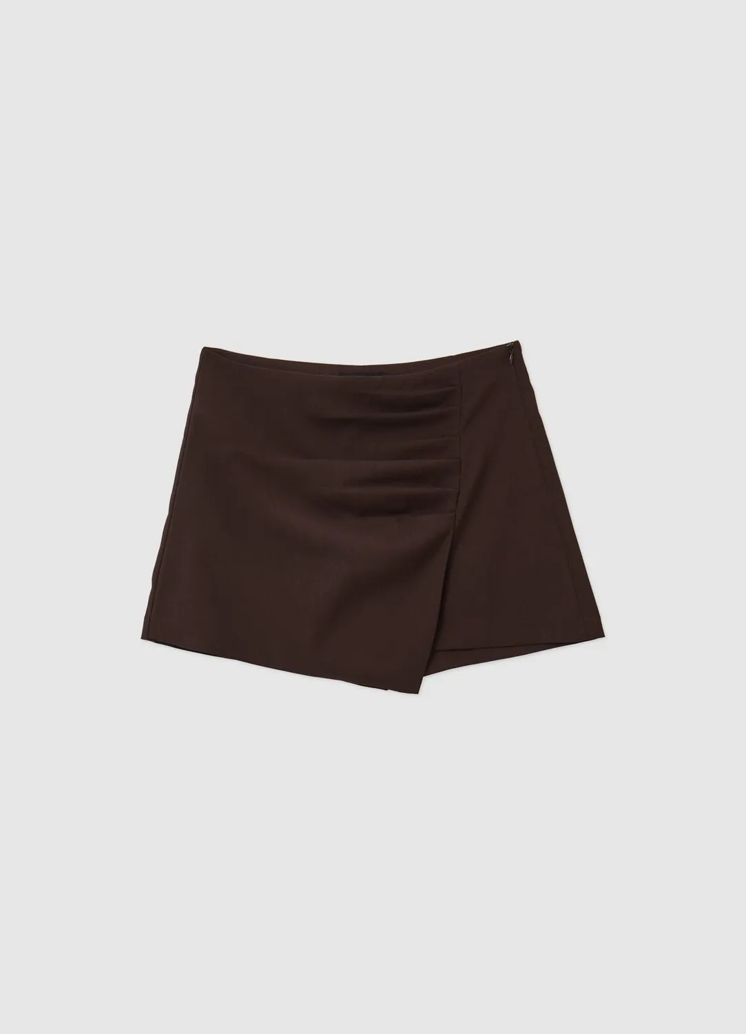 Calliope jupe-short plissée femme zip latéral