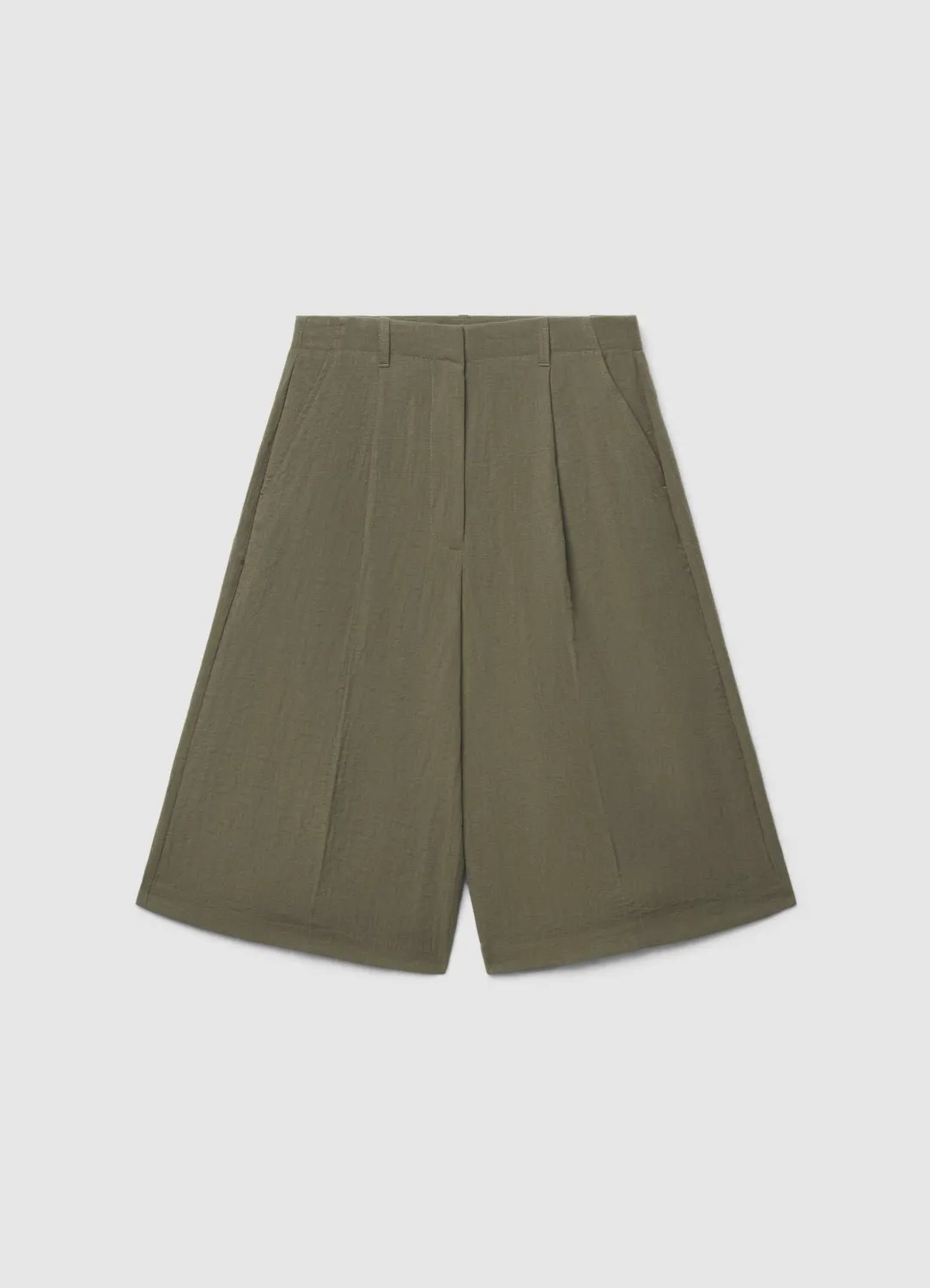 Calliope bermuda long uni short femme taille haute