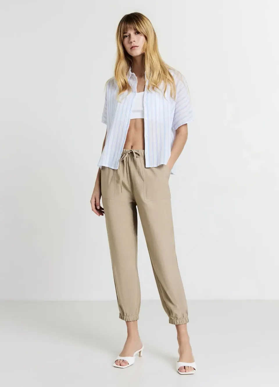 Calliope jogger uni femme regular cordon
