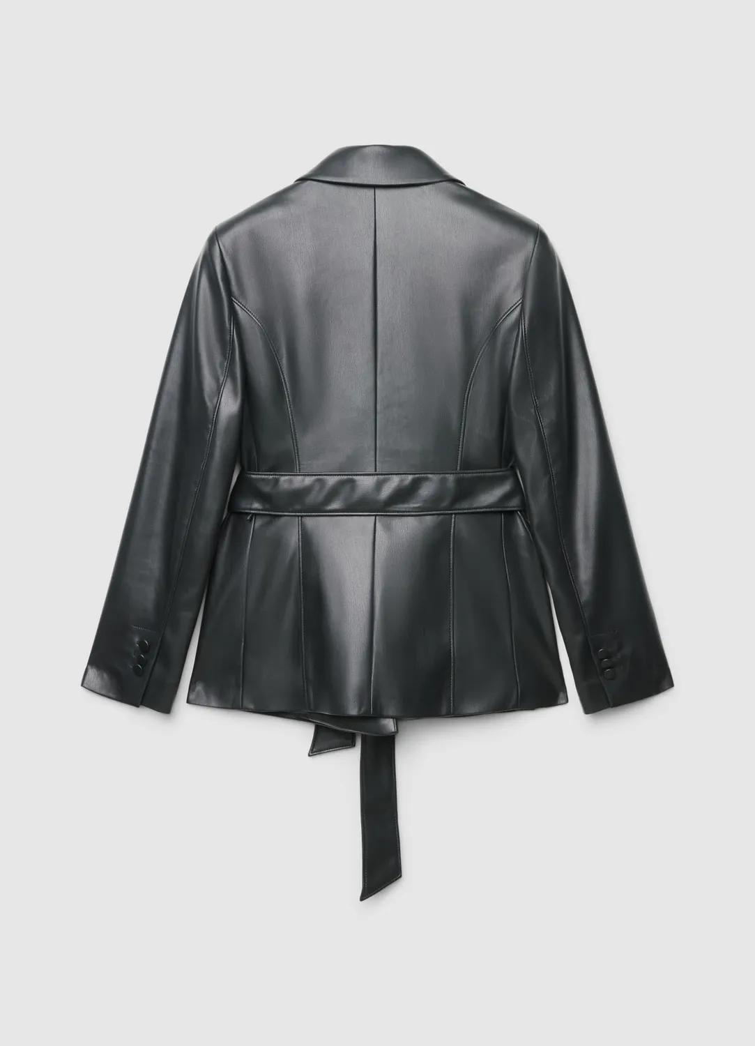 Calliope blazer effet cuir femme avec ceinture