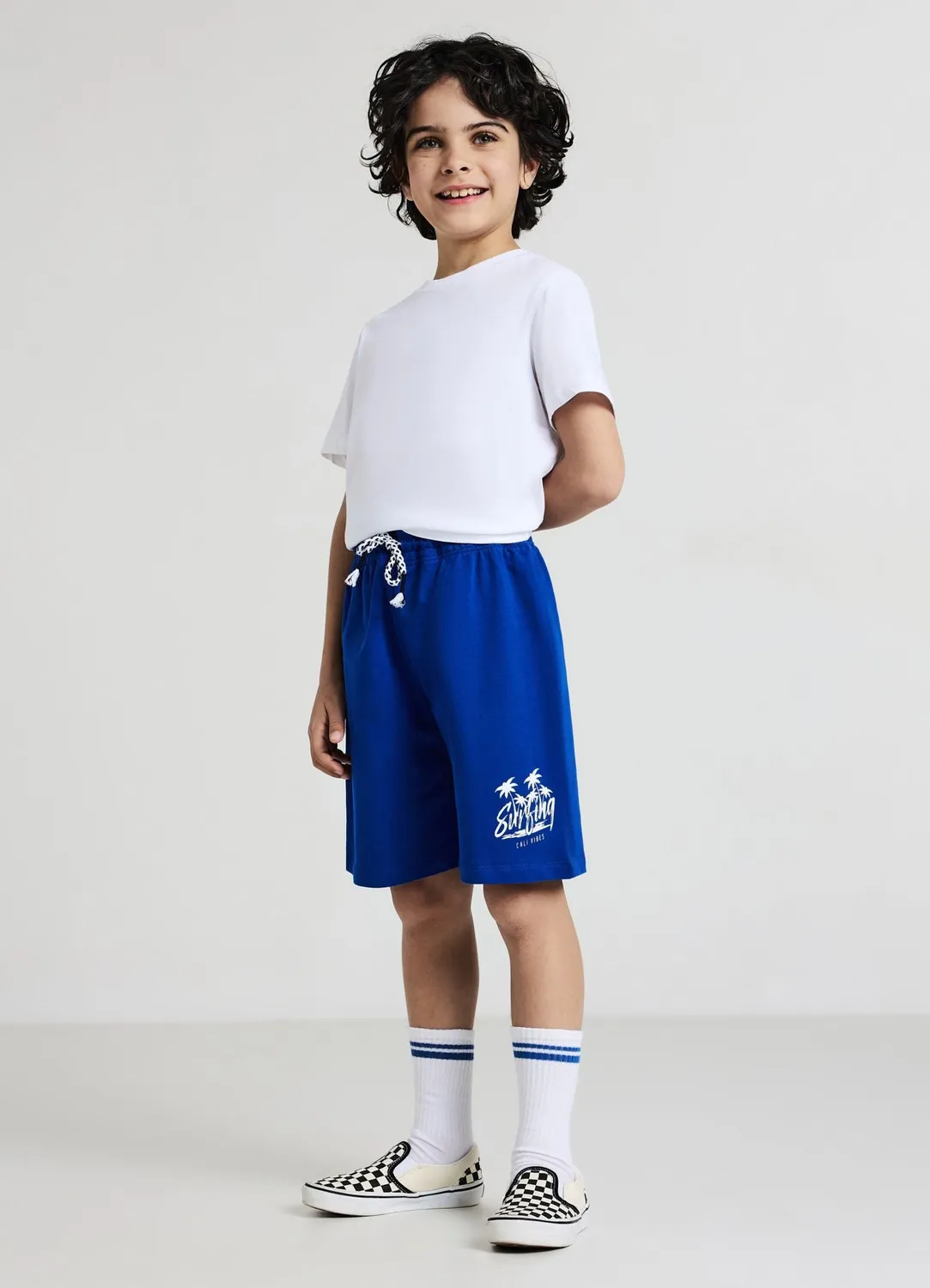 Calliope short garçon imprimé cordon