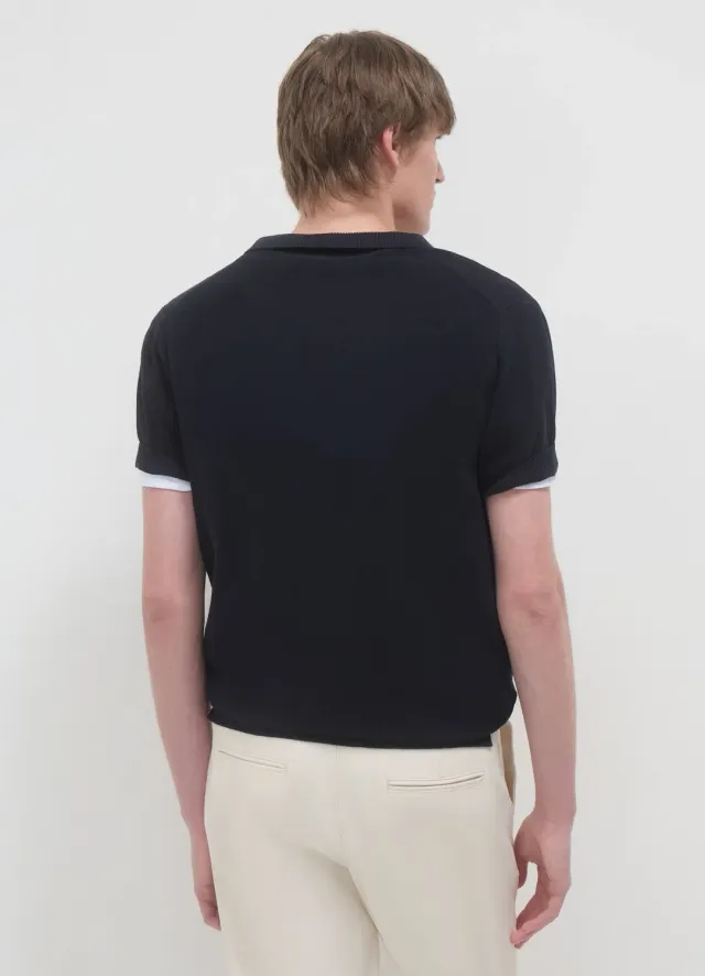 Calliope polo homme coton uni manches courtes regular
