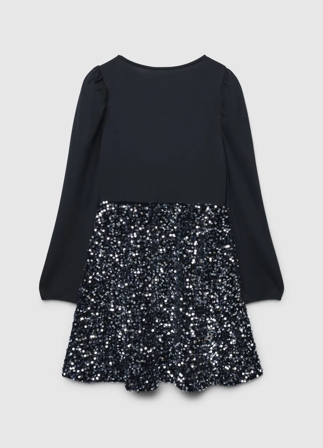Calliope robe paillettes fille manches longues