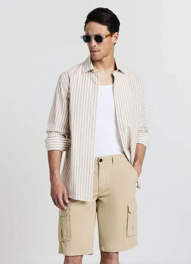 Calliope short cargo homme coton uni regular