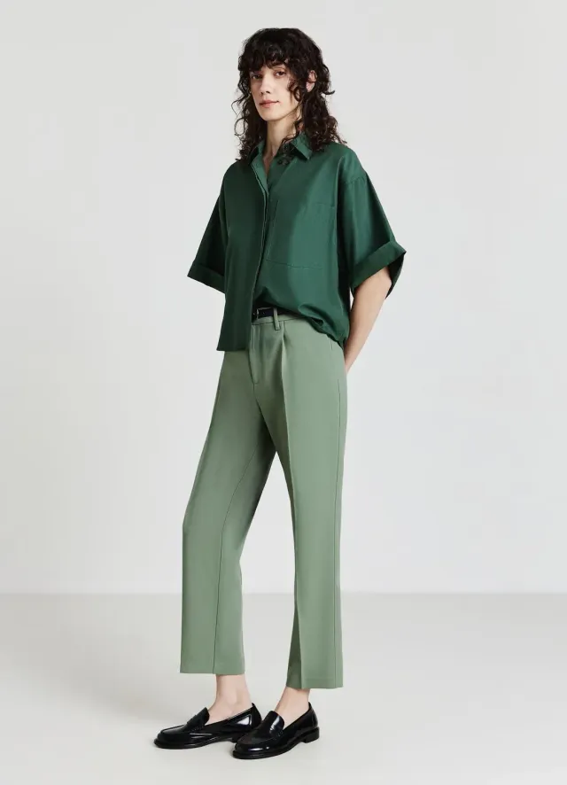 Calliope pantalon long à ceinture poches femme