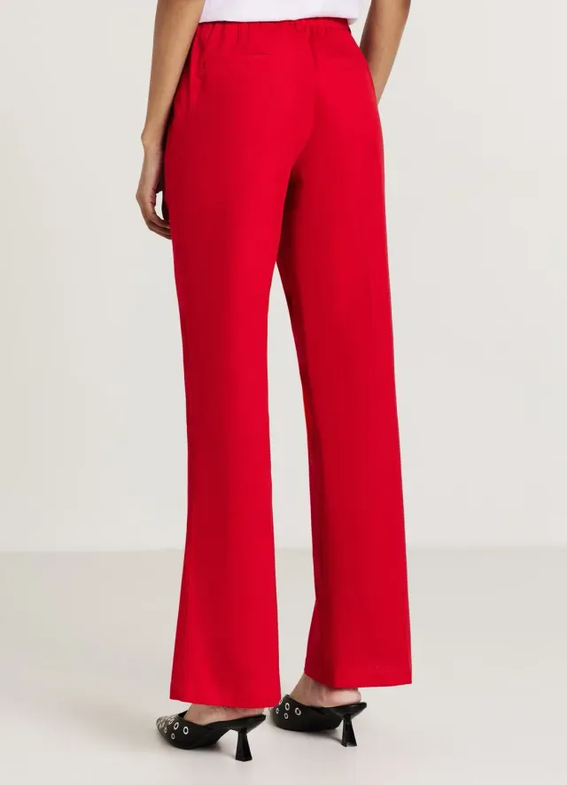 Calliope pantalon flare coton femme uni