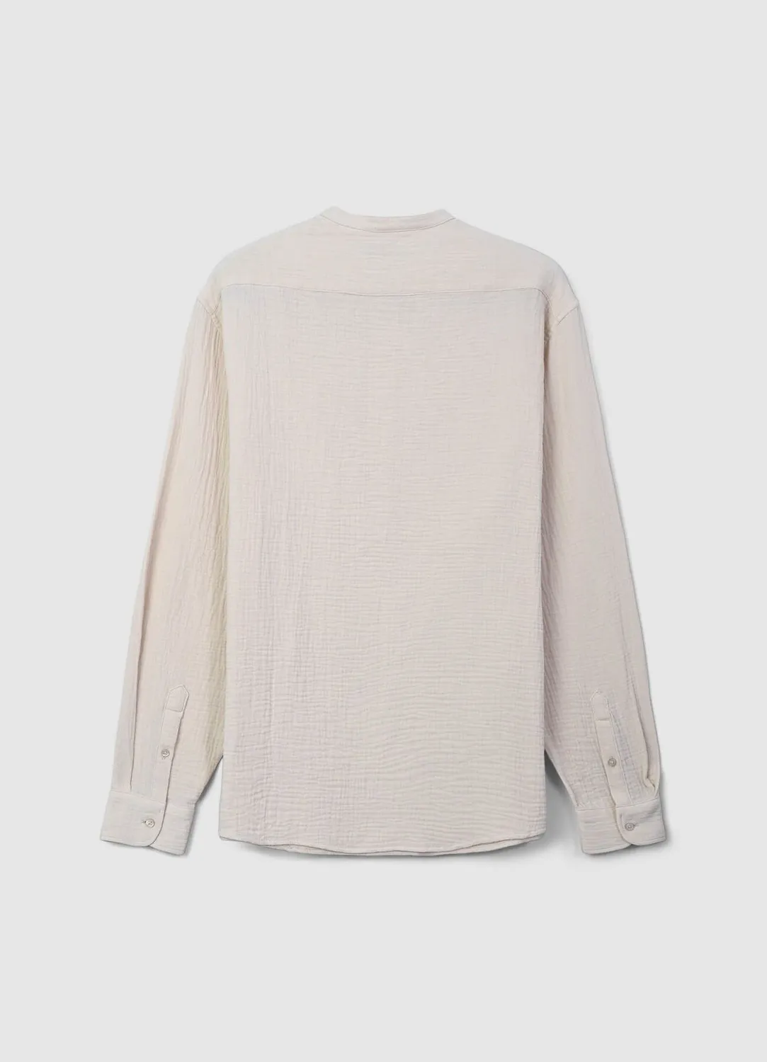 Calliope chemise col coréen gaufrée homme