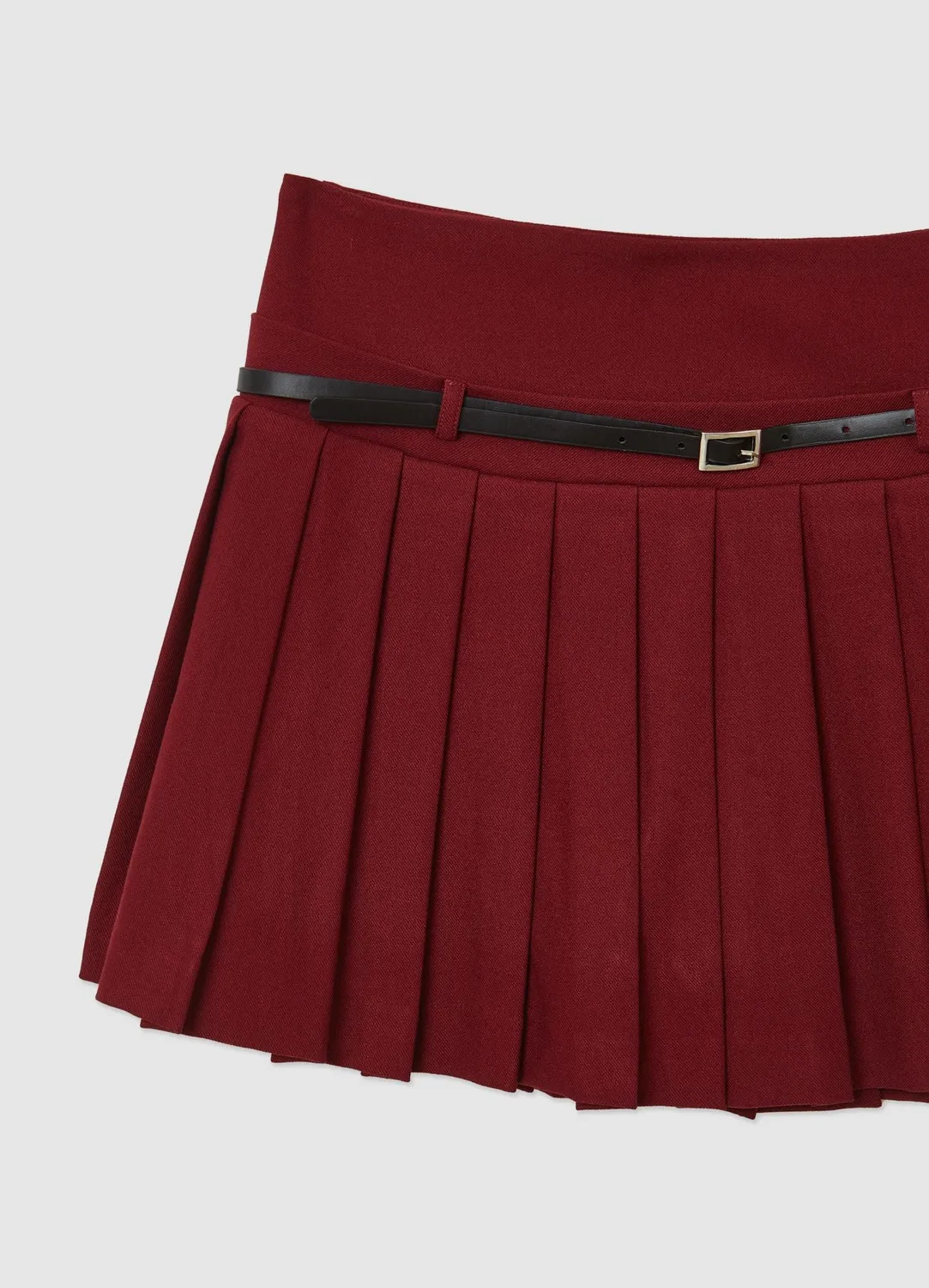 Calliope jupe-short plissée femme à ceinture