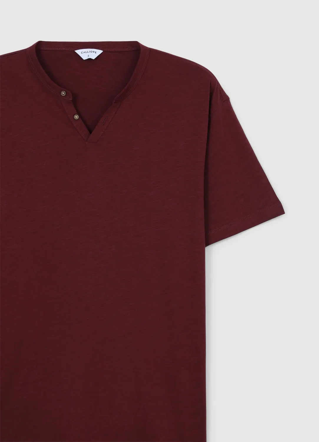 Calliope Serafino t-shirt homme coton uni