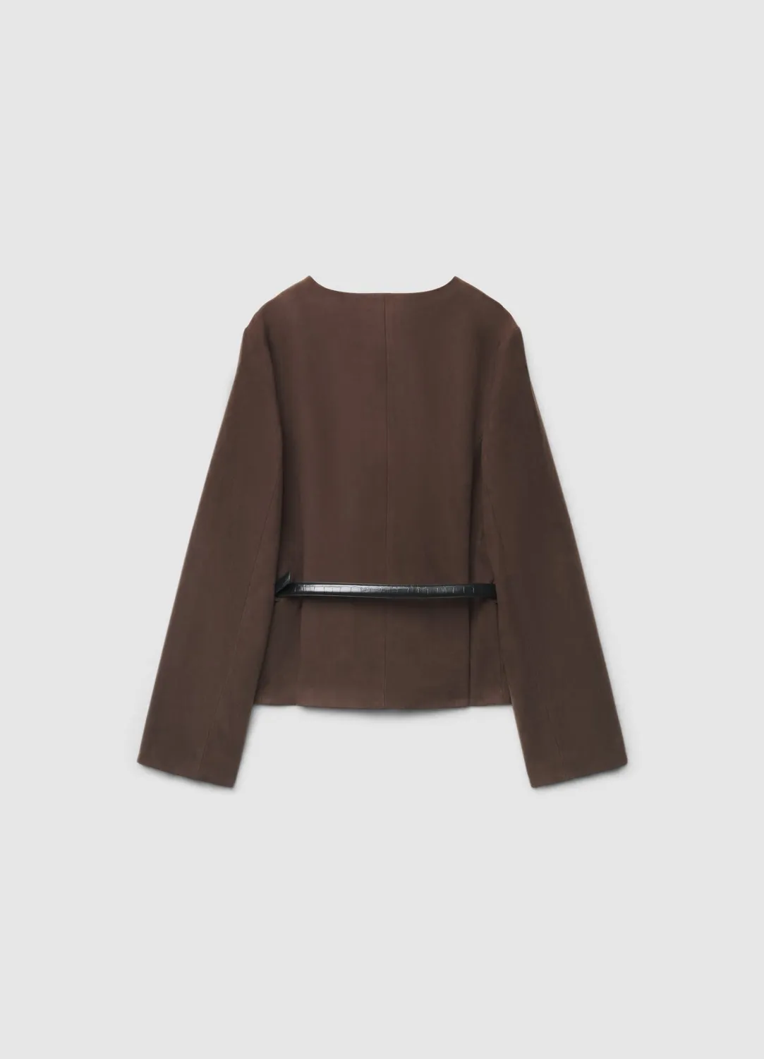 Calliope blouson femme effet suède ceinture