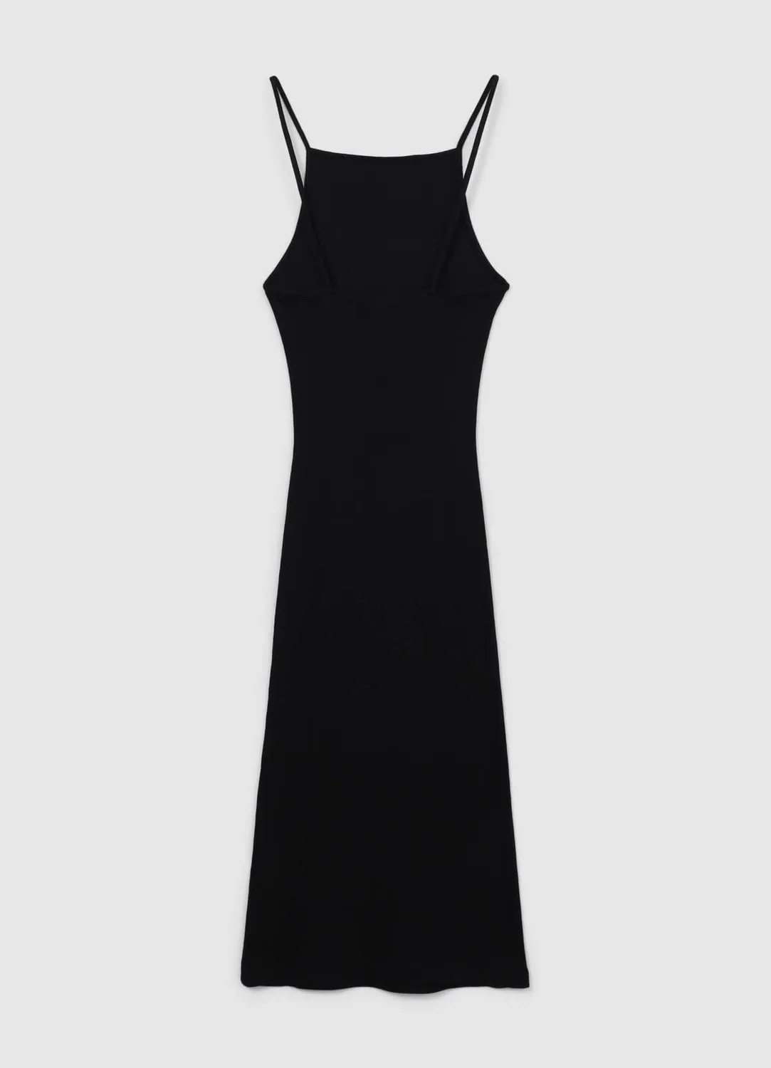 Calliope robe longue femme côtelée bretelles fines