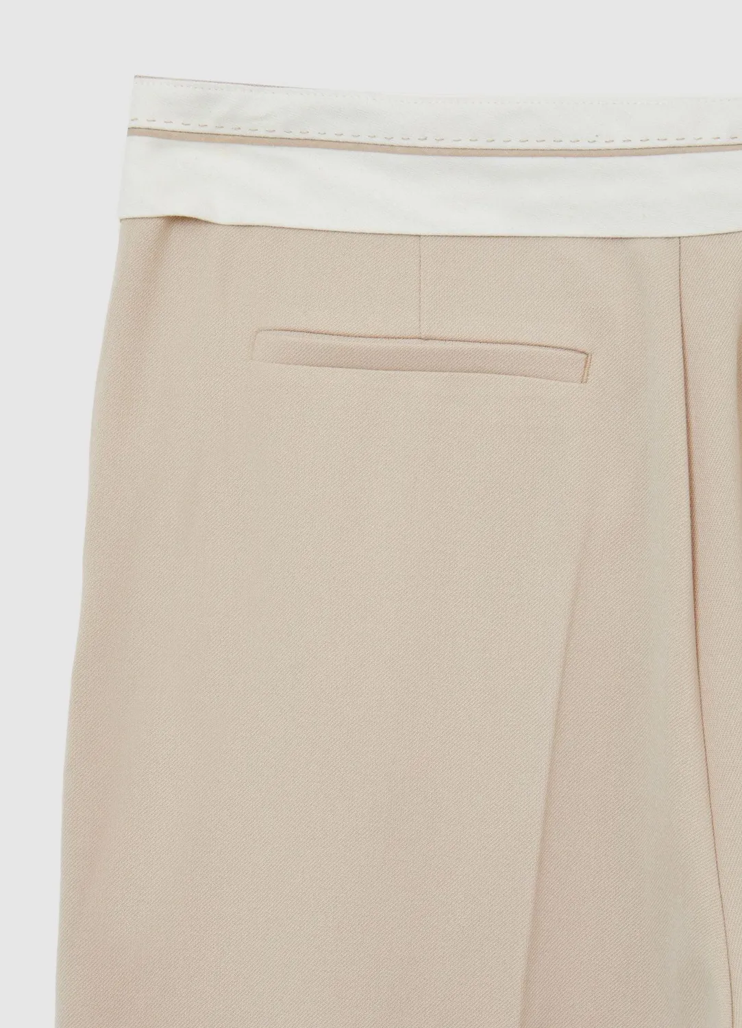Calliope Pantalon femme taille basse bande contraste