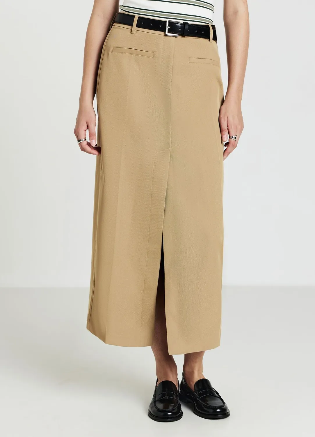 Calliope jupe midi femme fendue taille mi-haute