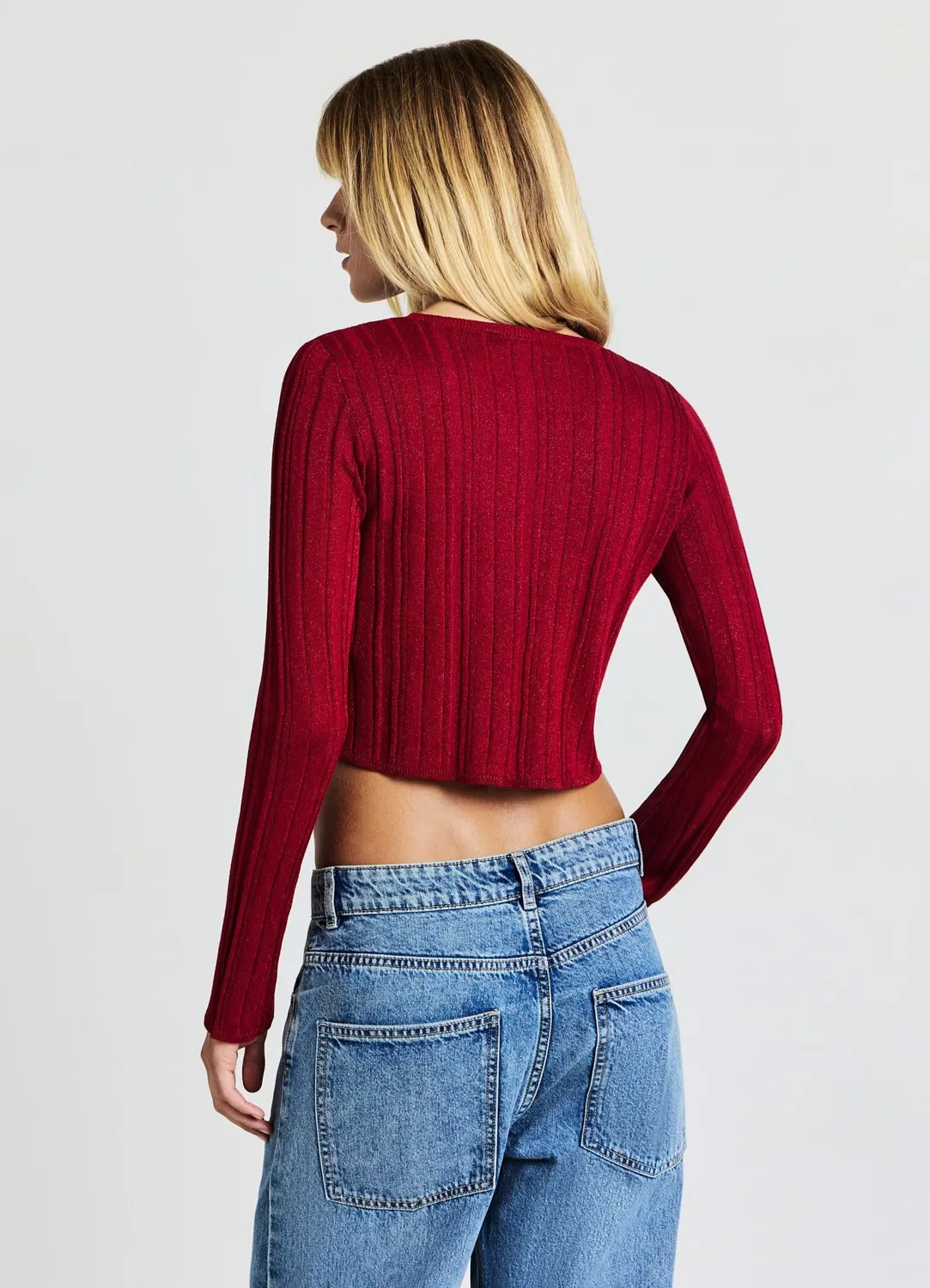Calliope cardigan à lacets femme côtelé