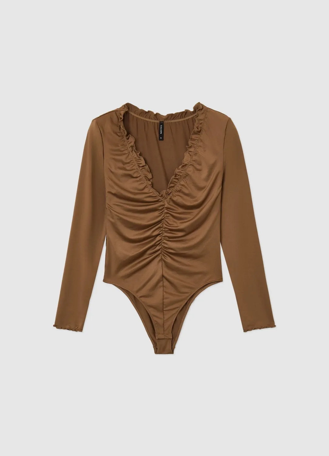 Calliope Body con arriccio e frill body manches longues