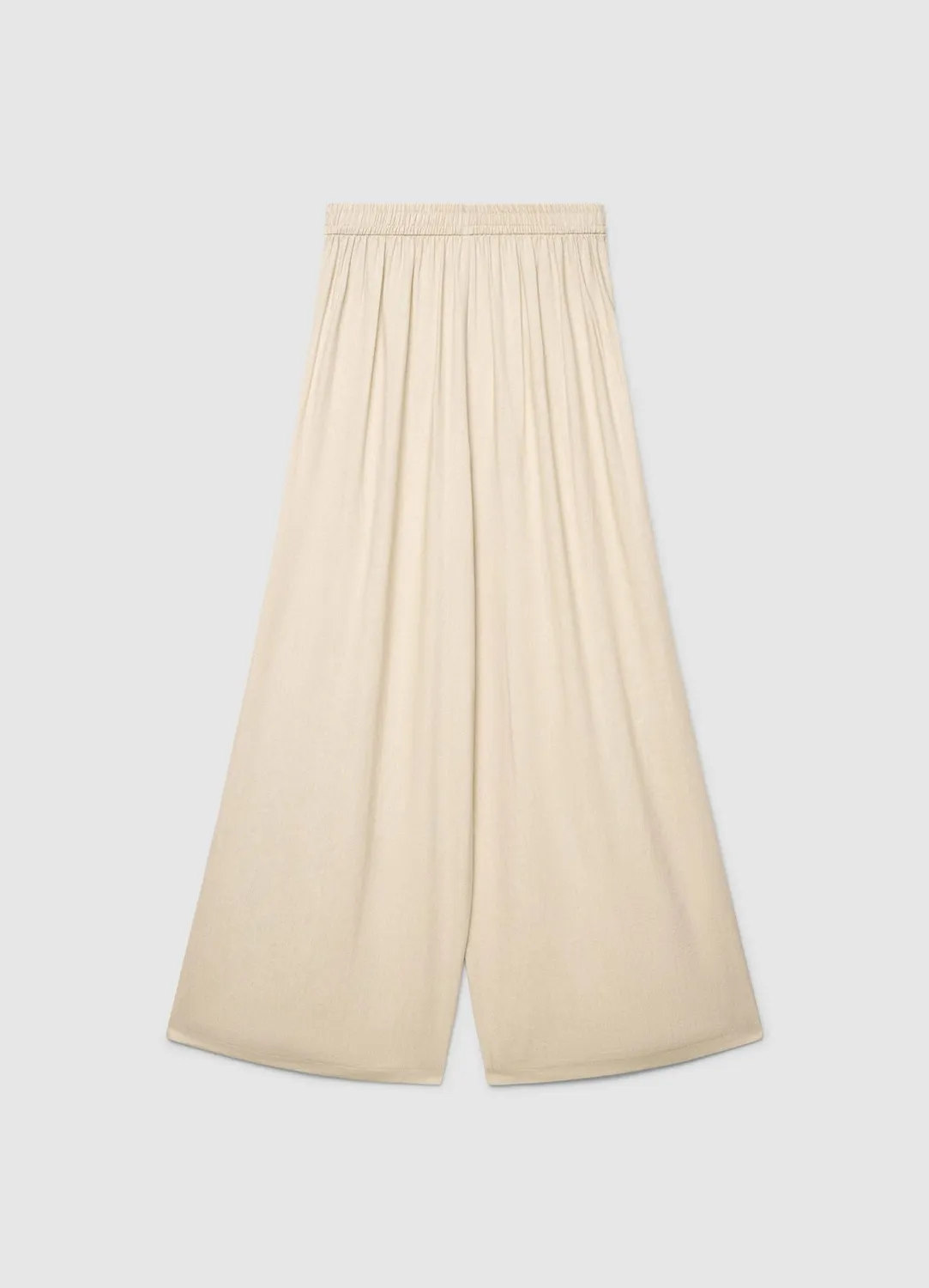 Calliope pantalon palazzo large ceinture à nouer taille haute