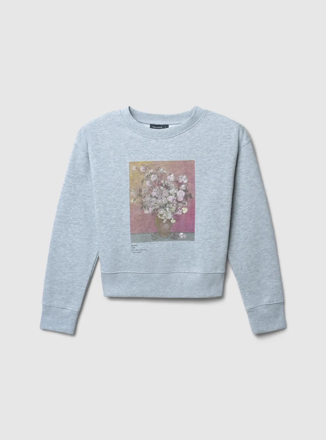Calliope sweat femme col rond imprimé artistique