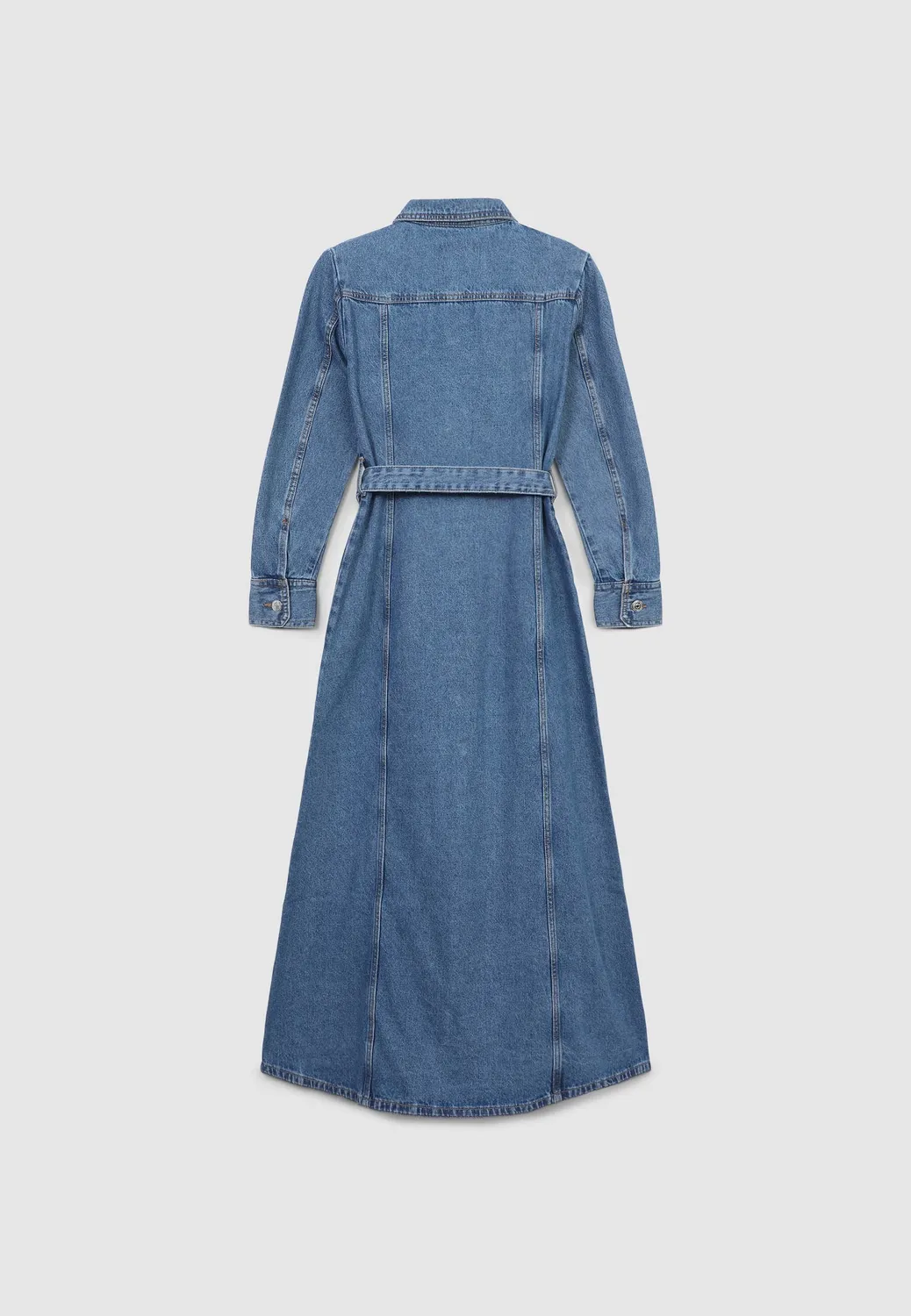 Calliope robe chemise denim femme à ceinture