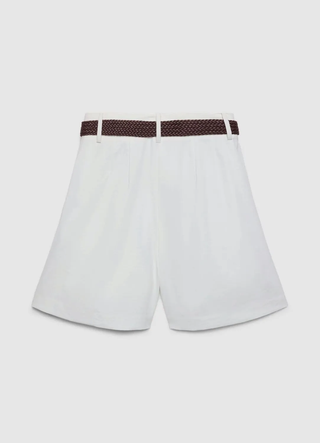 Calliope bermuda femme ceinture tressée taille haute