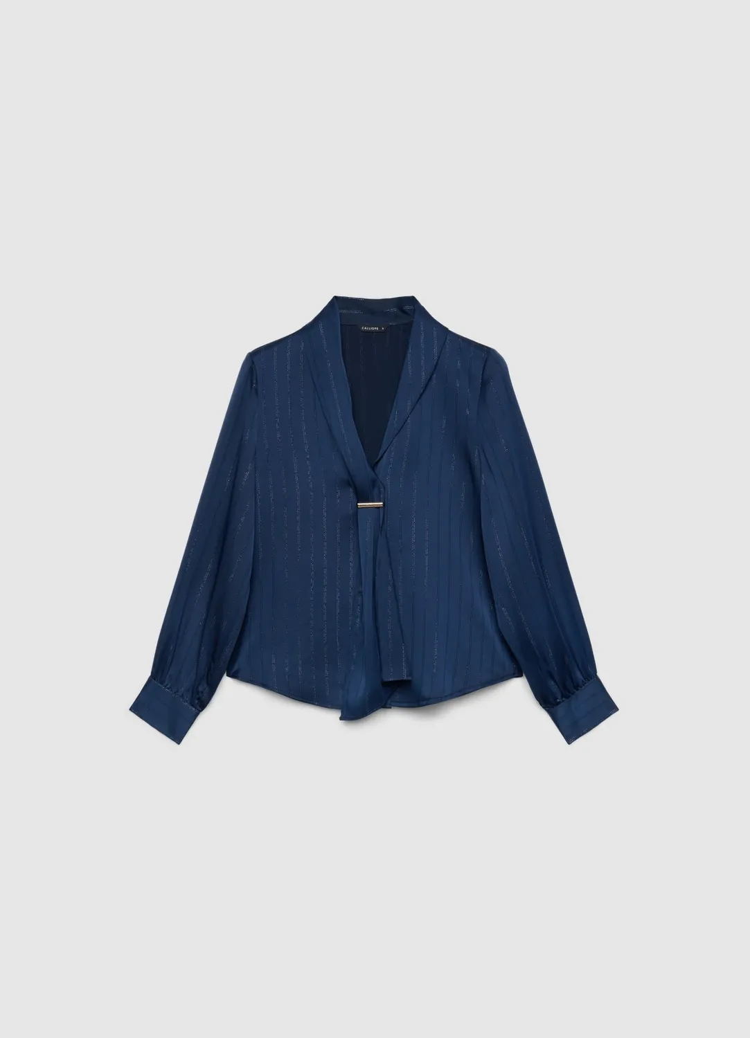Calliope Châle blouse femme rayé col V