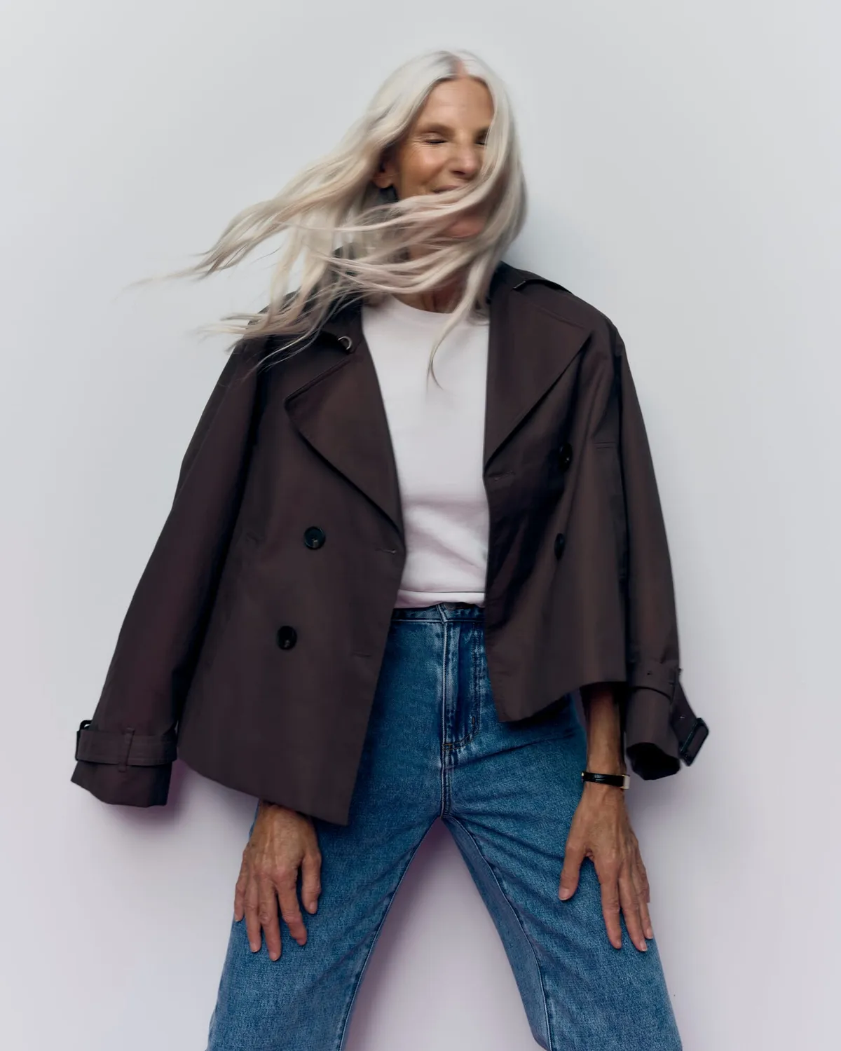 Sportscraft Audrey Crop trench court 100% lin