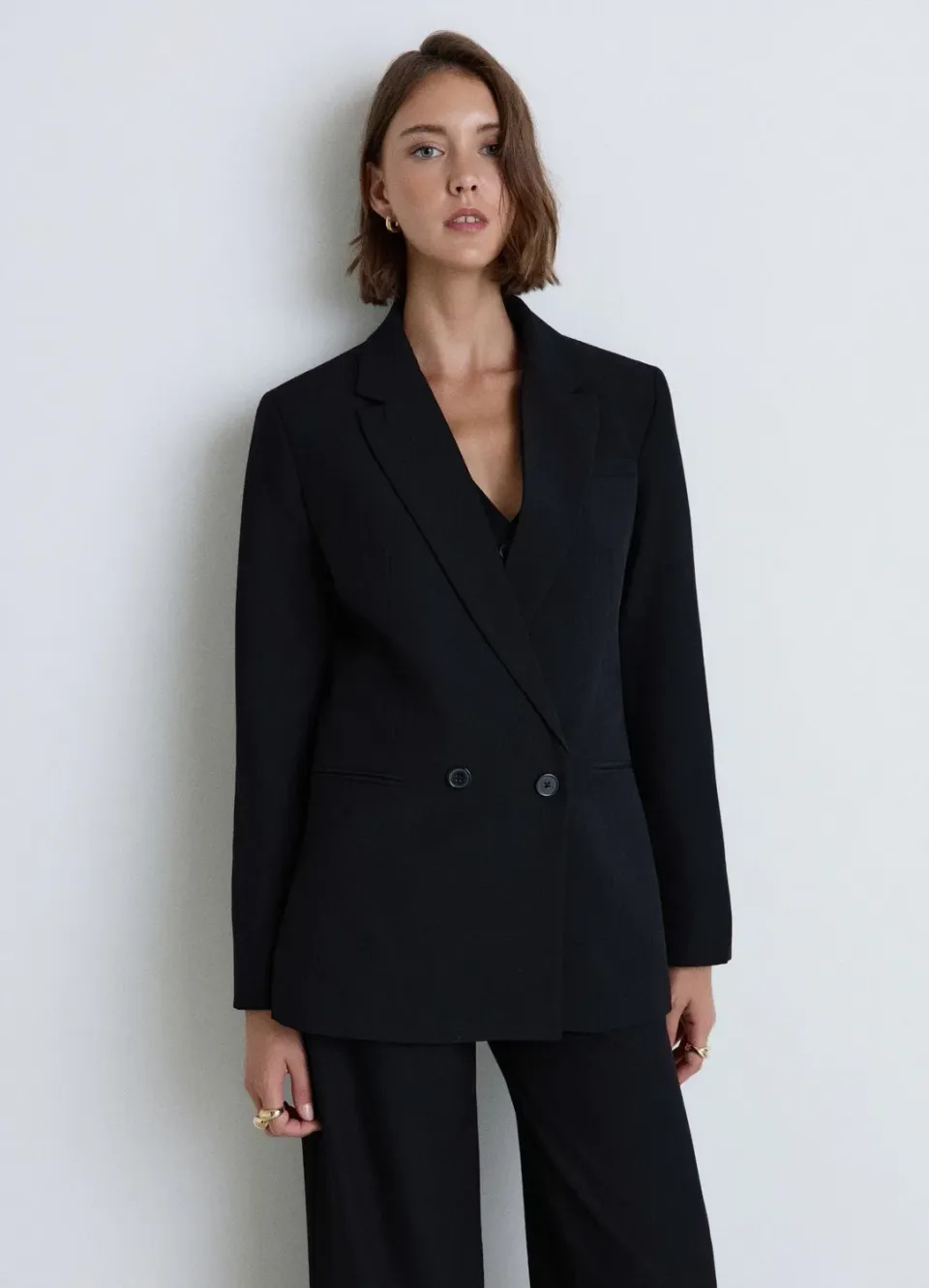 Veste Calliope double boutonnage femme unie