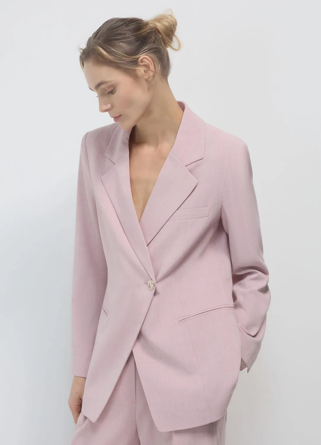 Calliope veste asymétrique bouton doré femme S