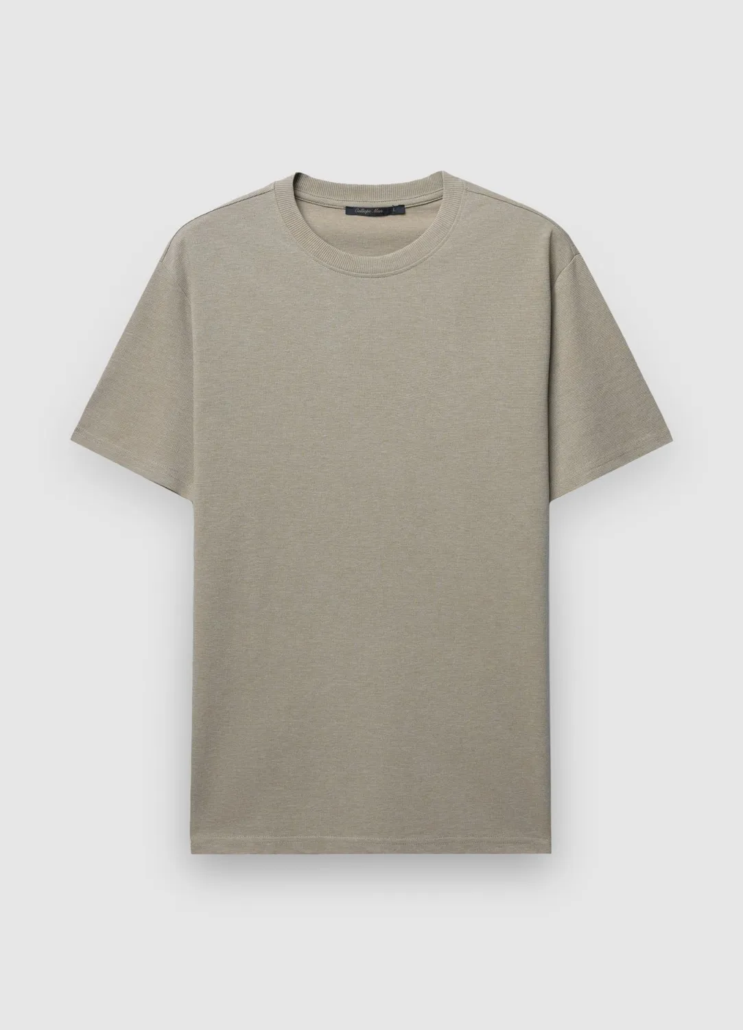 Calliope t-shirt col rond homme jacquard uni