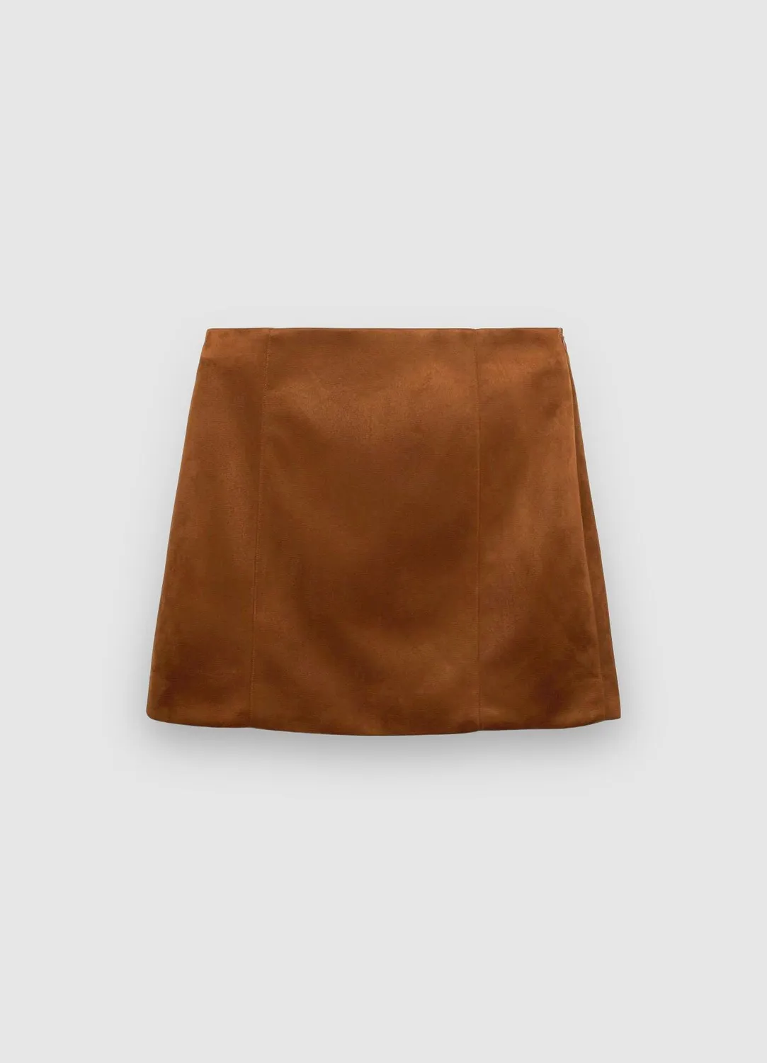Calliope minijupe effet suède femme coupe droite