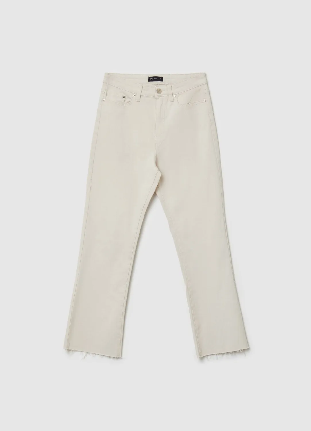 Calliope pantalon cropped flare femme coton 5 poches