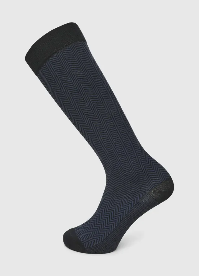Calliope Chaussettes longues chevron homme