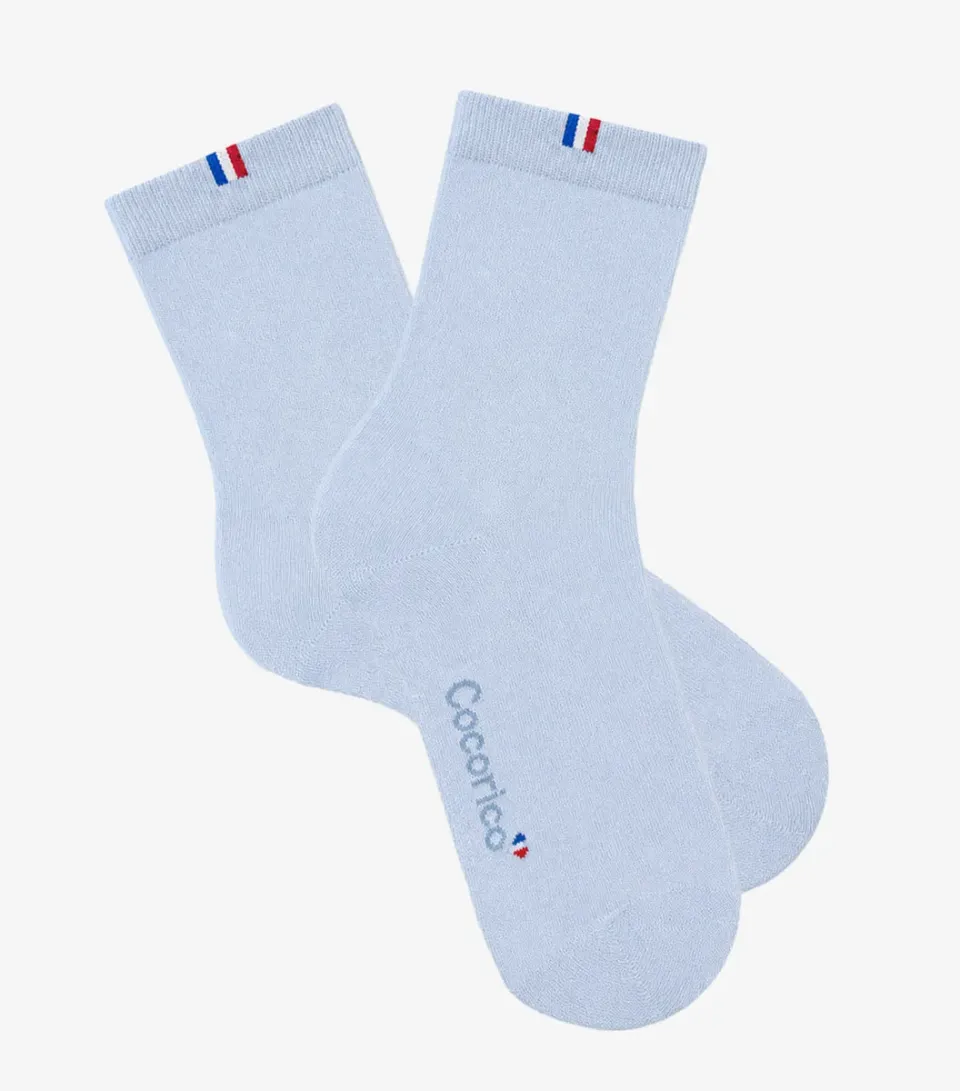 Cocorico Chaussettes Femme Ciel coton 36/41