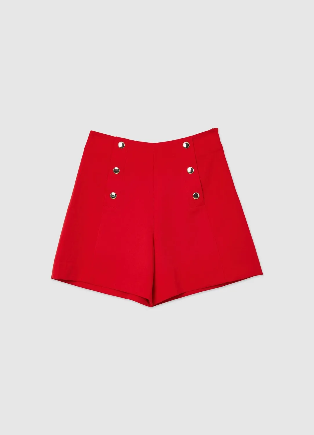 Calliope Bottoni Oro short femme boutons dorés