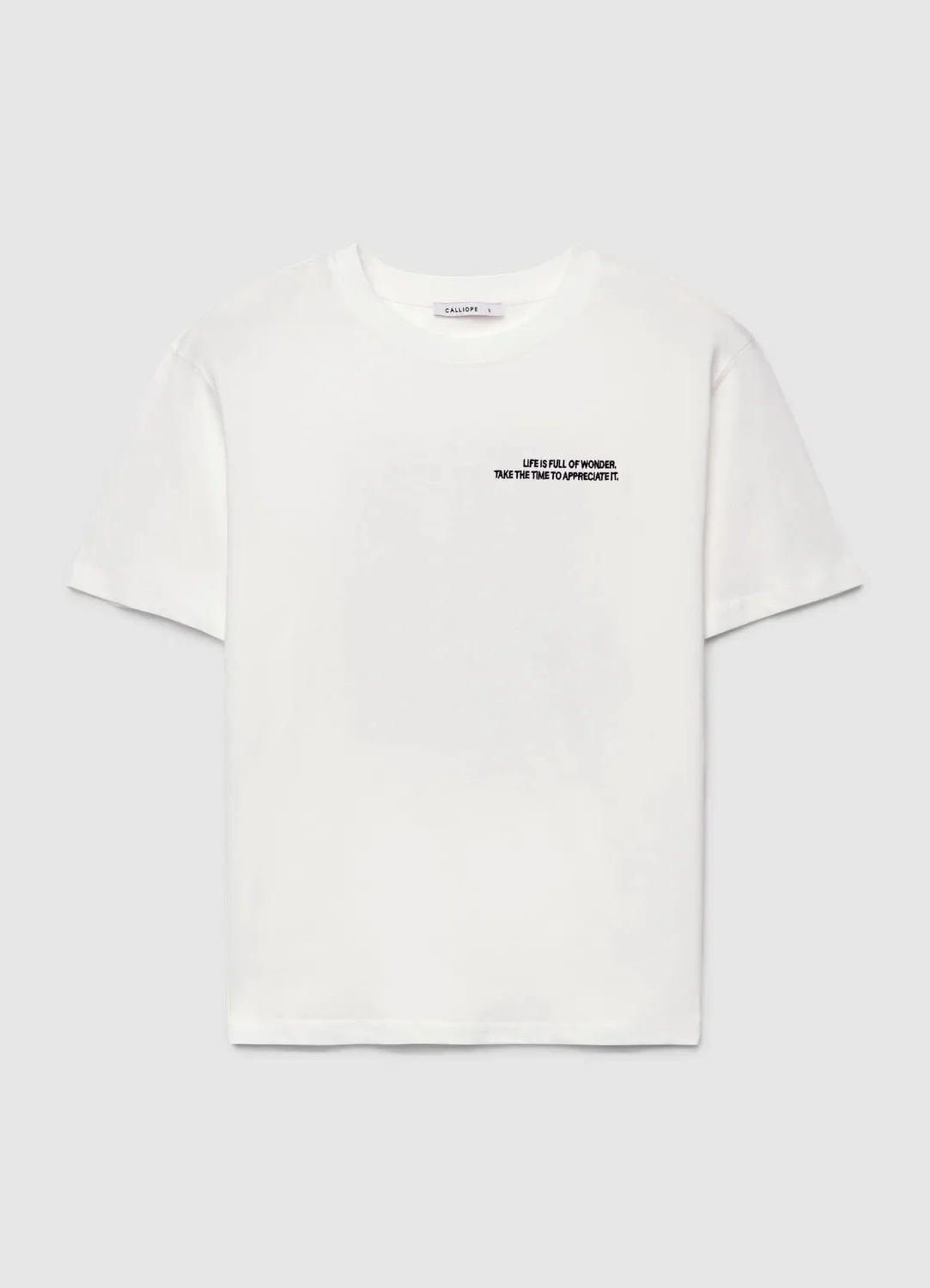 Calliope t-shirt femme imprimé écriture dos
