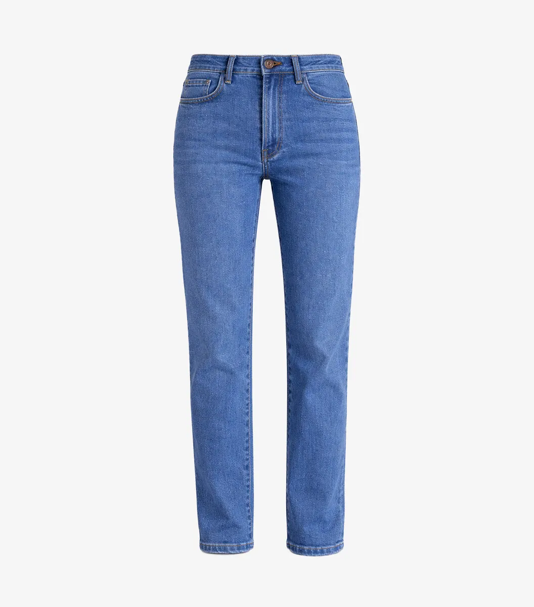 Cocorico Jean Droit Femme Bleu Clair jean coton taille 40