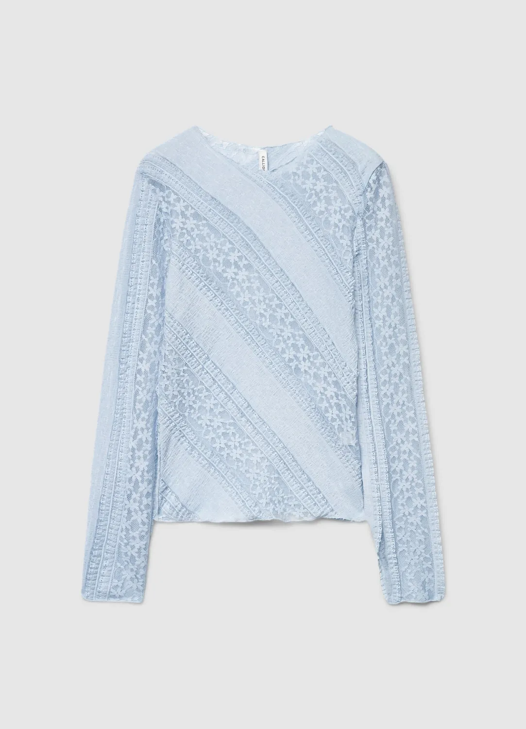 Calliope t-shirt dentelle manches longues femme