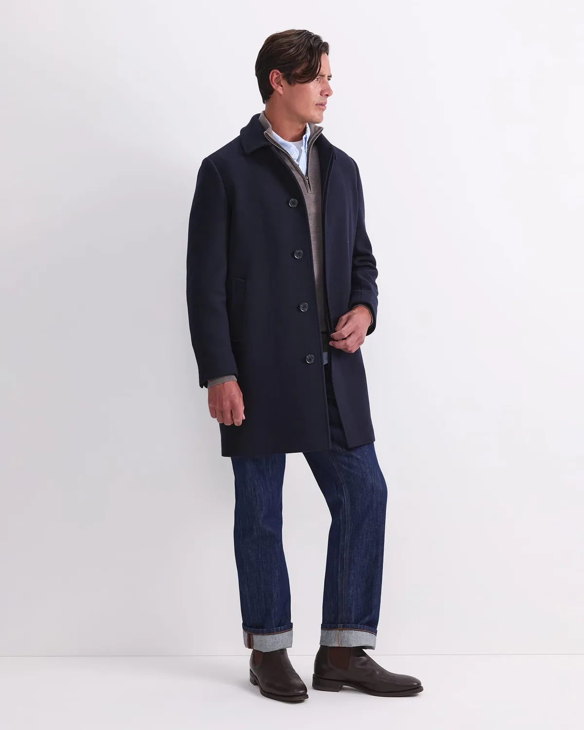 Sportscraft Micah manteau laine homme double face à carreaux