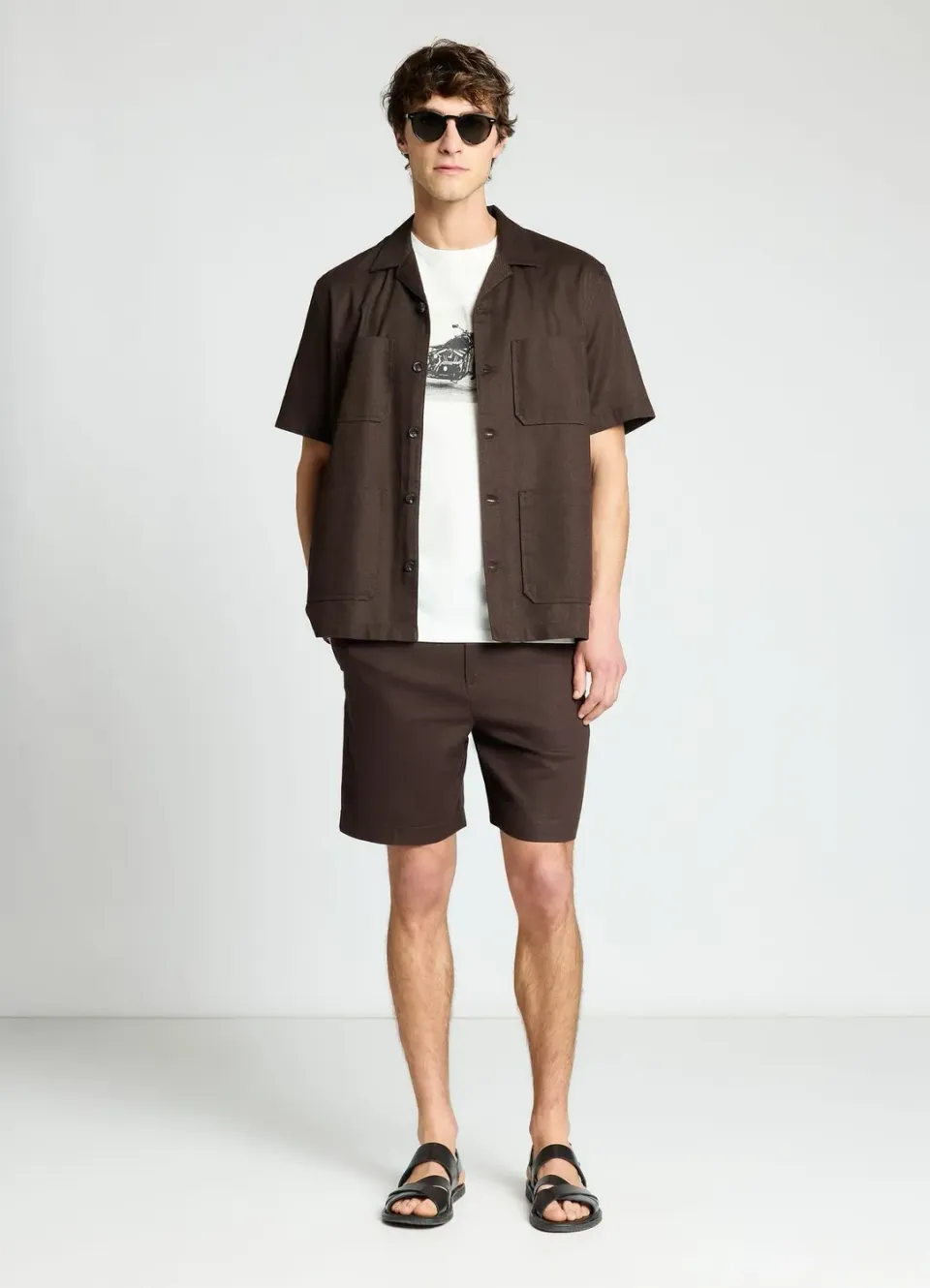 Calliope t-shirt moto imprimé homme col rond