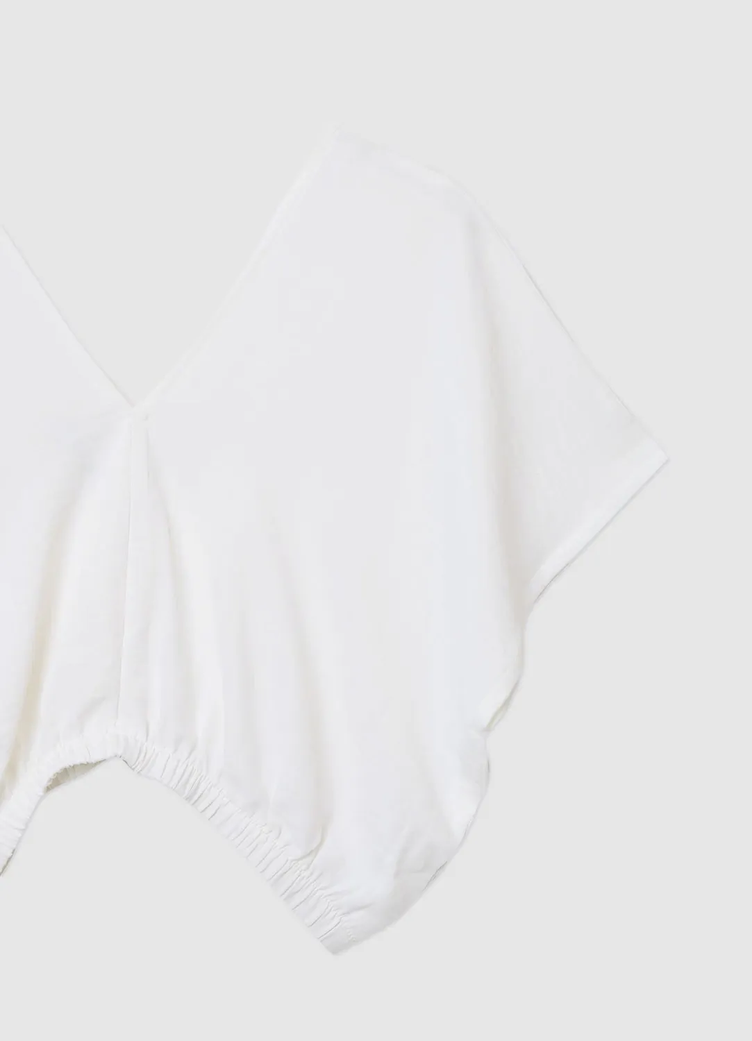 Calliope blouse col V élastiquée unie femme