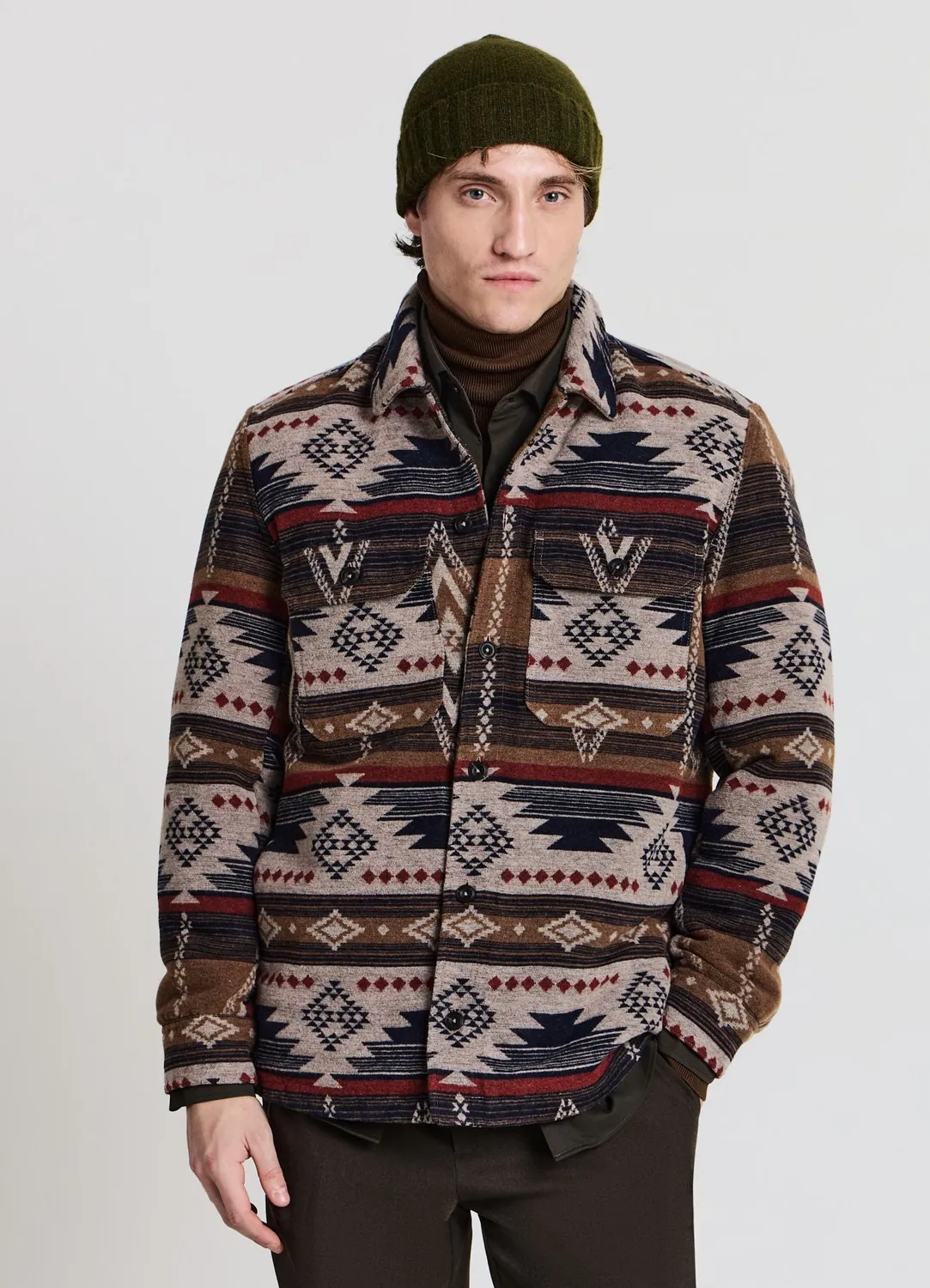 Calliope Shacket navajo surchemise homme matelassée