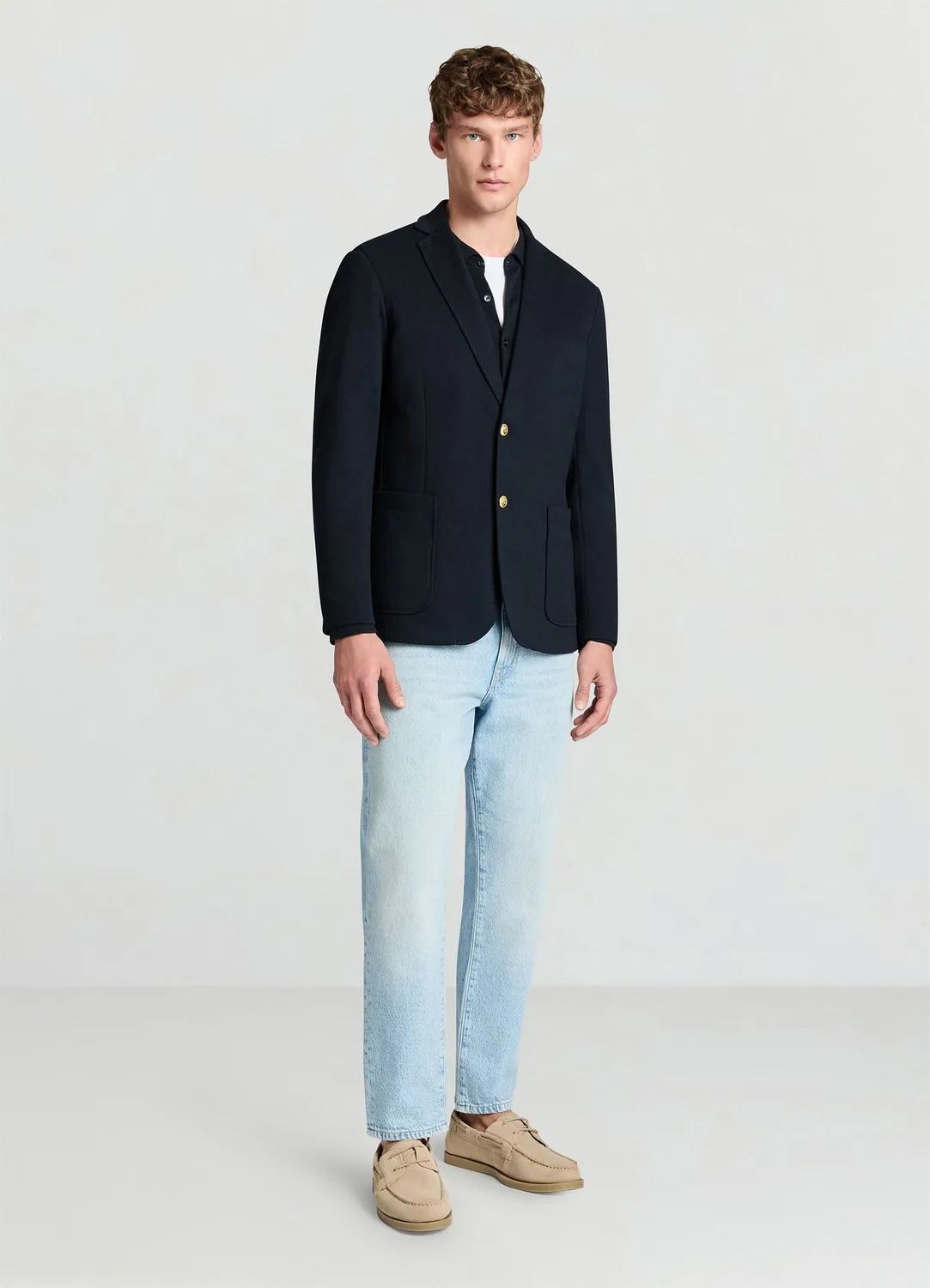 Calliope deux boutons veste homme unie regular