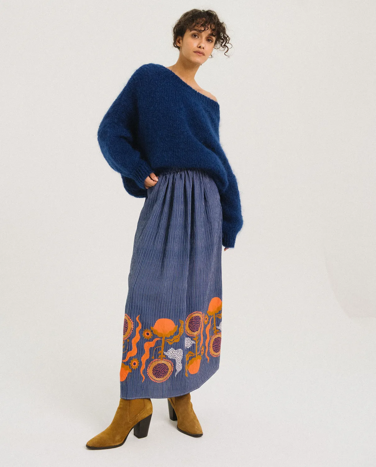 TINSELS FRIME pull MYOSOSTIS mohair col V