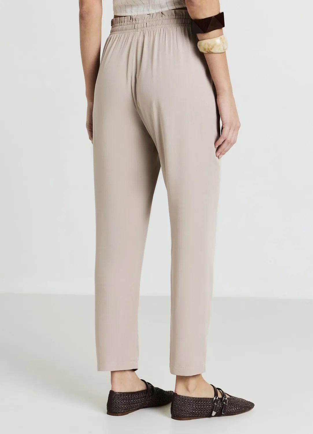 Calliope uni pantalon long femme XS à 4XL cordon