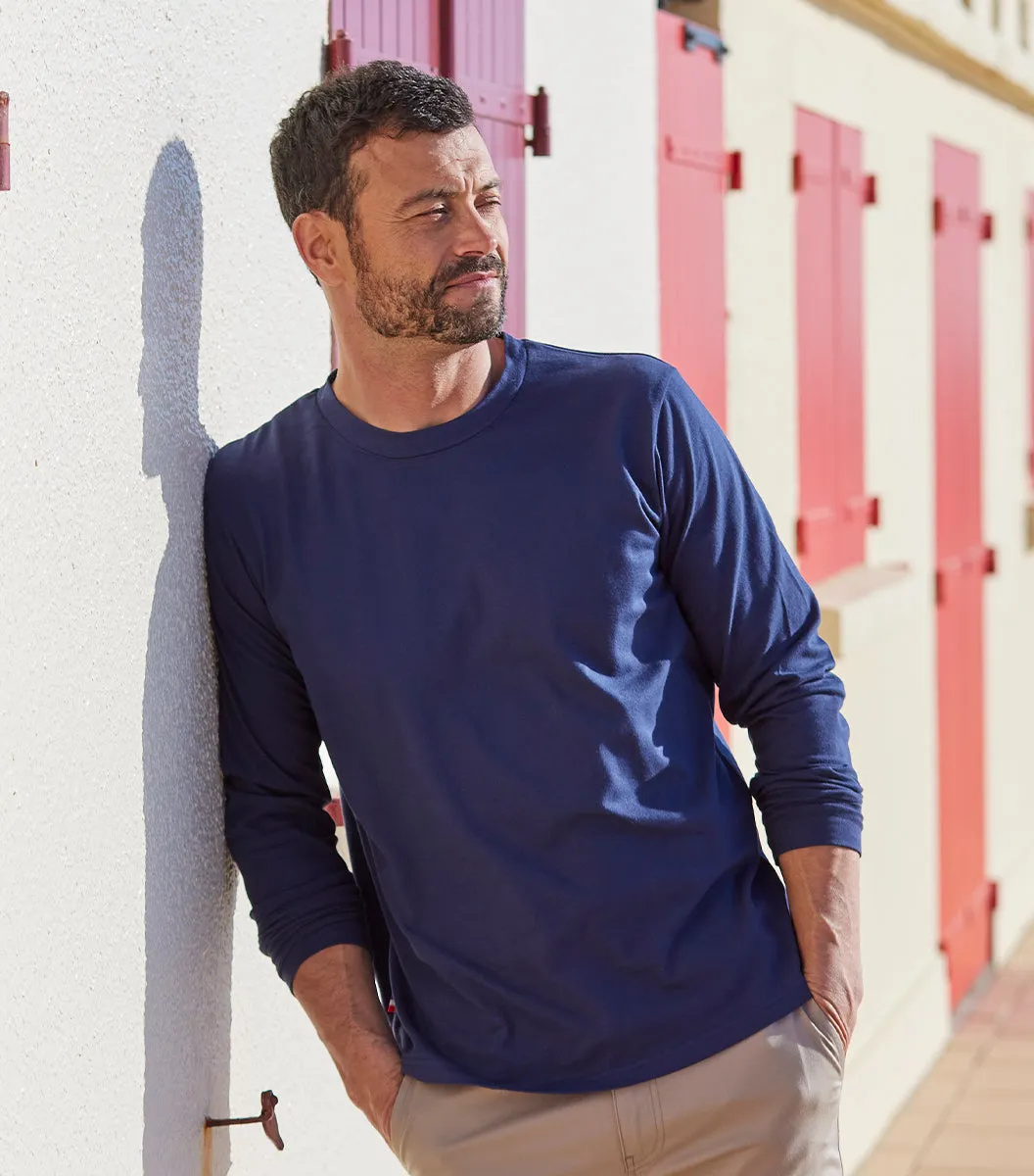 Cocorico Intemporel t-shirt manches longues homme marine