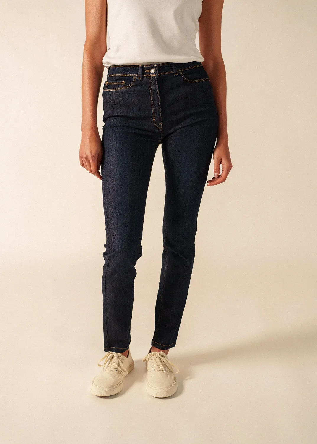 Saint James Mimosa jean slim brut extensible femme