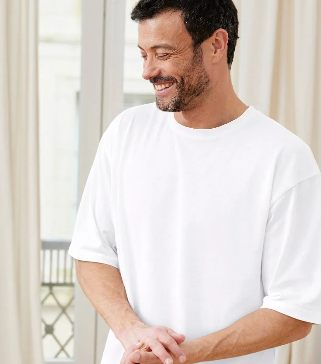 Cocorico Intemporel t-shirt oversize homme blanc 230g