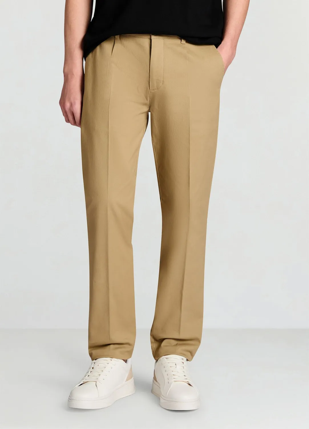 Calliope pantalon chino homme coton slim uni