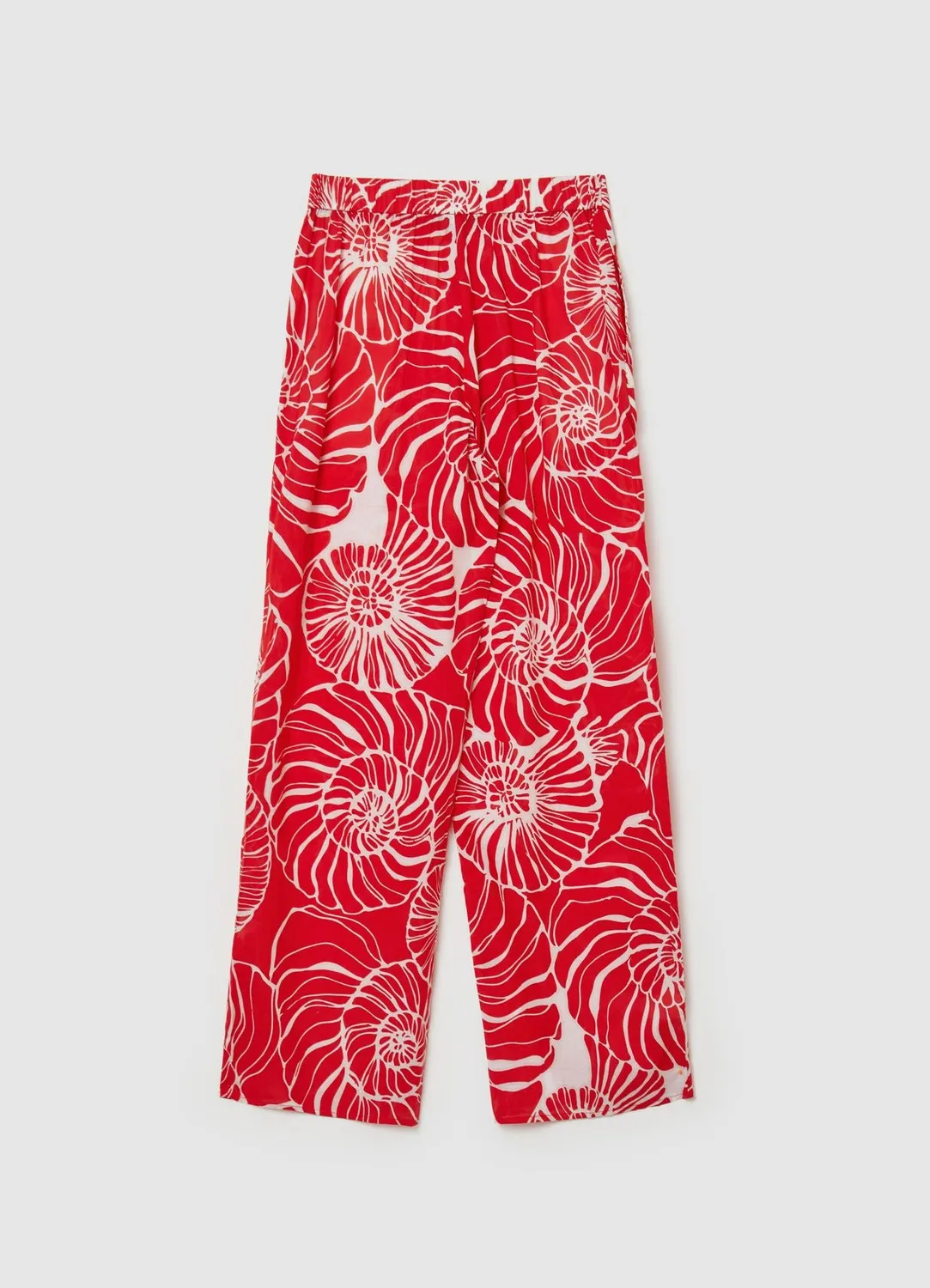 Calliope Palazzo Fantasia Pantalon Femme Coton