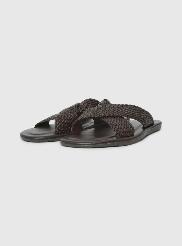 Calliope claquettes homme tressées été