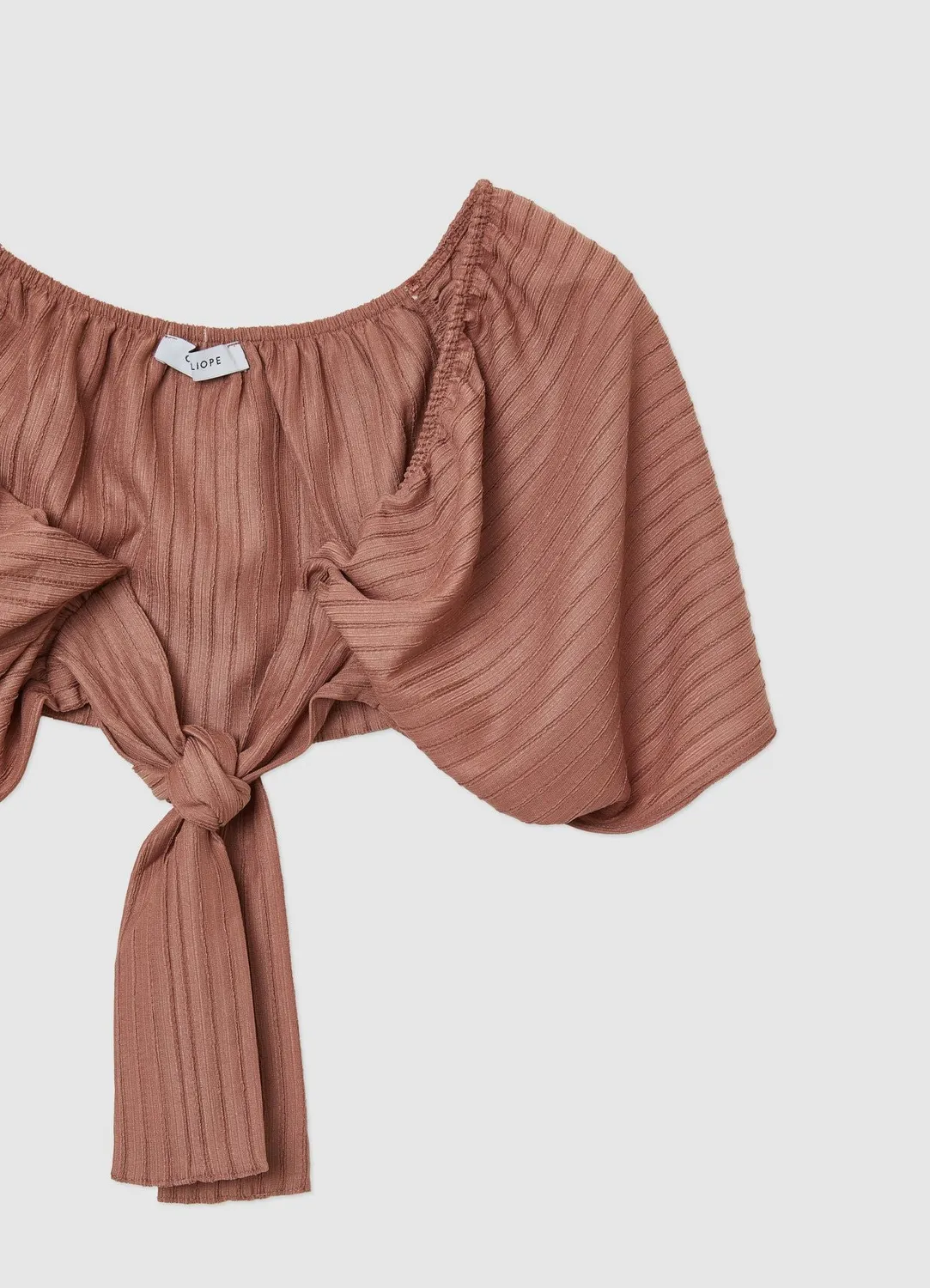 Calliope top croisé femme attache cou taille unique